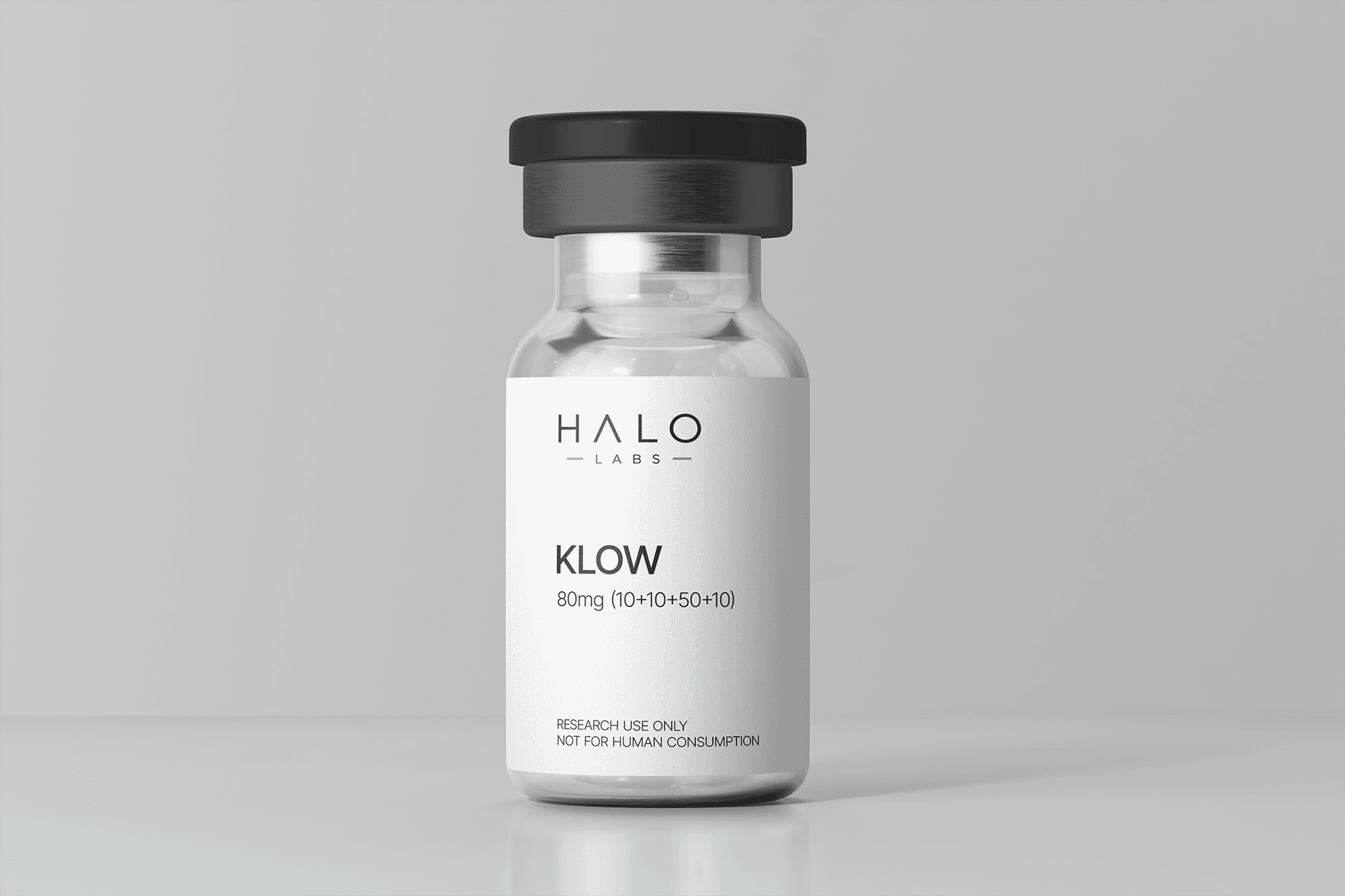 KLOW vial and packaging