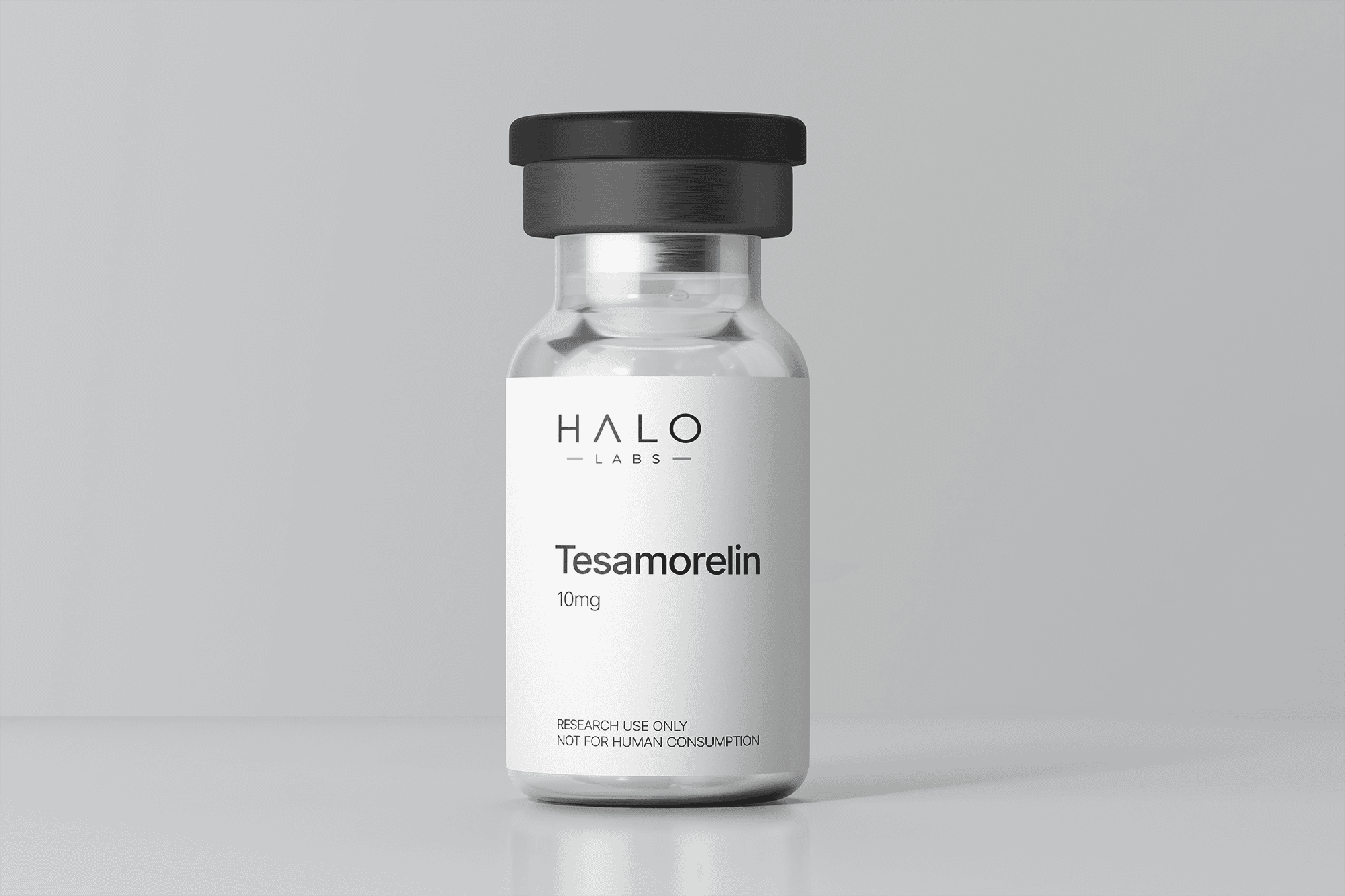 Tesamorelin vial and packaging